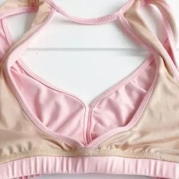 Niyama Sol Eclipse Medium Support Sports Bras In Coral, Slate Blue, Ballet Pink - Picture 11 of 16